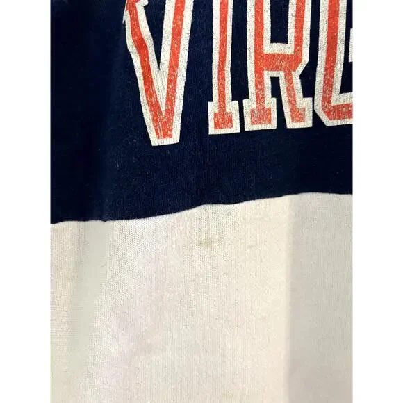 Vintage 80s University of Virginia UVA Cavaliers Crewneck Sweatshirt Large - Picture 7 of 9